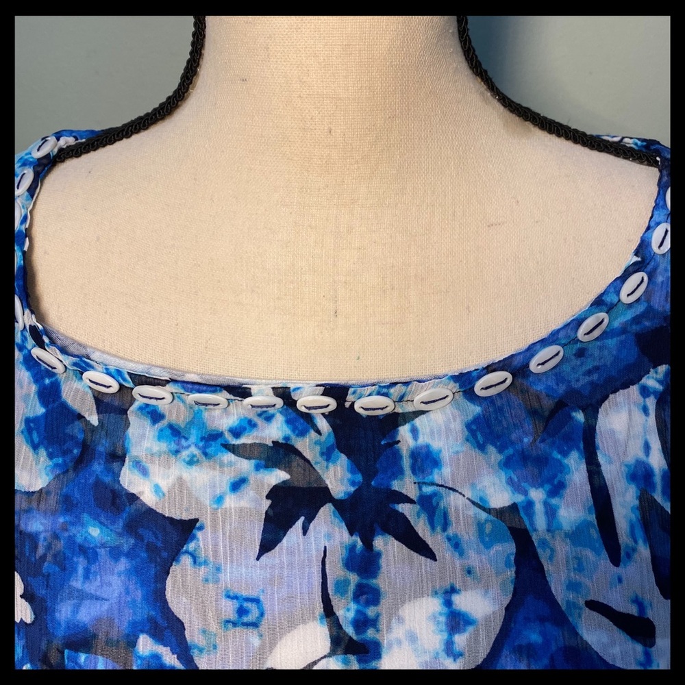 Ruby Road Two Piece Sheer Overlay Island Top - Picture 2 of 8